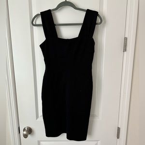 Little black mini dress, stretchy, so comfortable.